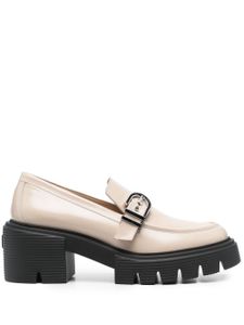 Stuart Weitzman mocassins Maverick Soho 75 mm en cuir - Tons neutres