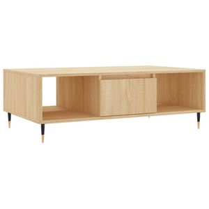 vidaXL Salontafel 104x60x35 cm bewerkt hout sonoma eikenkleurig