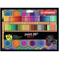 Fineliner stabilo point 88/65 arty f ass 65st | 5 stuks