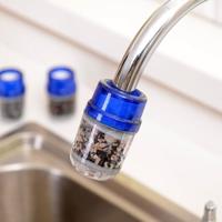 2 stuks huishoudelijke kraanwater Purifier keuken kraan filter actieve kool drie-laag water filter