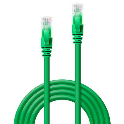 LINDY 48055 RJ45 Netwerkkabel, patchkabel CAT 6 U/UTP 30.00 m Groen 1 stuk(s)