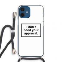 Don't need approval: iPhone 12 mini Transparant Hoesje met koord