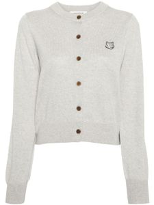 Maison Kitsuné cardigan Bold Fox Head - Gris