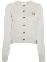 Maison Kitsuné cardigan Bold Fox Head - Gris