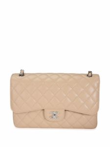 CHANEL Pre-Owned sac porté épaule Jumbo Double Flap - Tons neutres