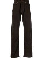 President'S pantalon droit en velours côtelé - Marron
