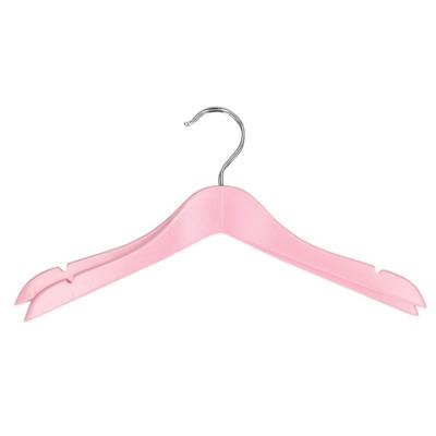 Storage Solutions kledinghangers voor kinderen - 2x stuks - hout - Klerenhangers - roze