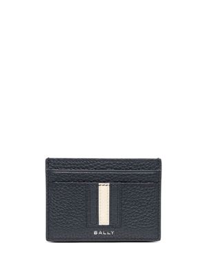 Bally porte-cartes en cuir à logo imprimé - Gris