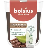 Bolsius geurglas small true scents oud wood