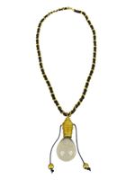 CHANEL Pre-Owned collier Light Bulb plaqué or (1994) - Noir