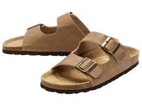 Heren slippers (42, Taupe)