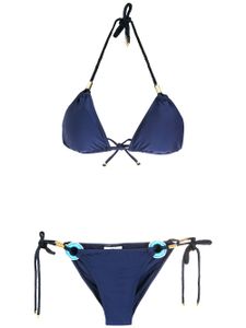 Amir Slama bikini à perles - Bleu