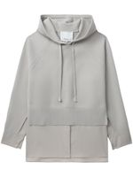 3.1 Phillip Lim hoodie superposé à manches longues - Gris