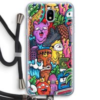 Vexx Mixtape: Samsung Galaxy J5 (2017) Transparant Hoesje met koord