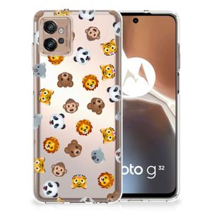 TPU bumper voor Motorola Moto G32 Dieren Emojis