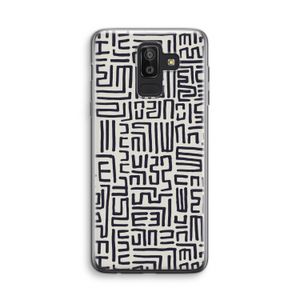 Moroccan Print: Samsung Galaxy J8 (2018) Transparant Hoesje