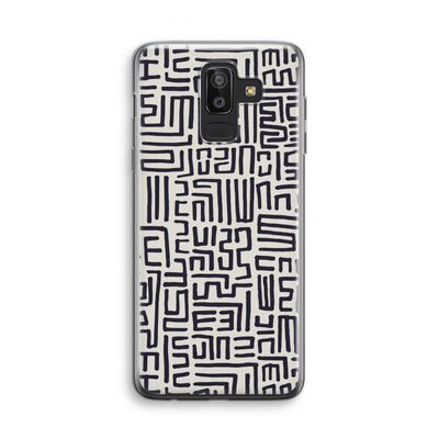Moroccan Print: Samsung Galaxy J8 (2018) Transparant Hoesje