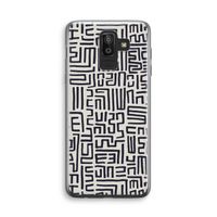 Moroccan Print: Samsung Galaxy J8 (2018) Transparant Hoesje