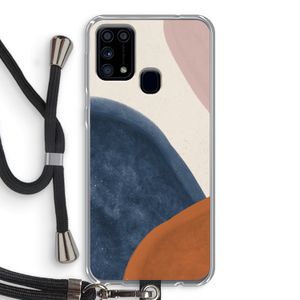Geo #1: Samsung Galaxy M31 Transparant Hoesje met koord