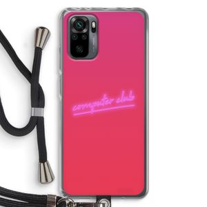 Vice Glow: Xiaomi Redmi Note 10 Pro Transparant Hoesje met koord
