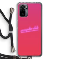 Vice Glow: Xiaomi Redmi Note 10 Pro Transparant Hoesje met koord