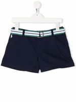 POLO RALPH LAUREN KIDS short à ceinture rayée - Bleu - thumbnail