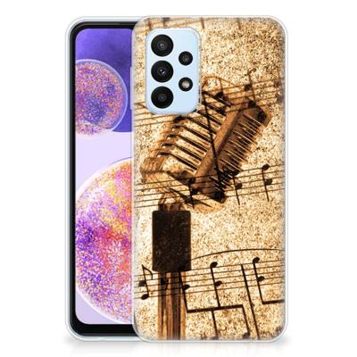 Samsung Galaxy A23 | Siliconen hoesje | met foto Bladmuziek Samsung Galaxy A23 | Siliconen hoesje | met foto Bladmuziek