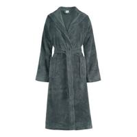 Badjas | L | Grijs | Blauw | Katoen | Polyester