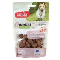 ZOLUX Candies Essential Mini ham hearts - traktatie voor hond - 150g