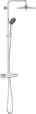 Grohe QuickFix Vitalio Joy 260 regendoucheset met 6 straalsoorten en EasyReach Tray Ø26cm chroom