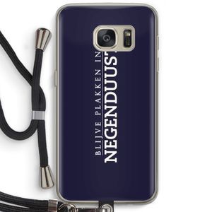 Blijve plakken in Negenduust: Samsung Galaxy S7 Transparant Hoesje met koord