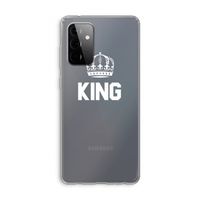 King zwart: Samsung Galaxy A72 Transparant Hoesje