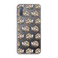 Slapende poes: Samsung Galaxy A7 (2018) Transparant Hoesje