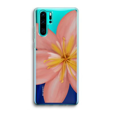 Pink Ellila Flower: Huawei P30 Pro Transparant Hoesje