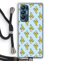 Bananas: Oppo Find X3 Neo Transparant Hoesje met koord
