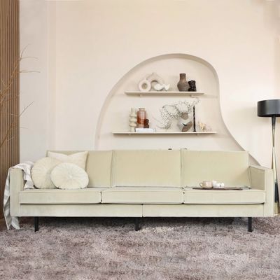 BePureHome 3-zits Bank 'Rodeo' Velvet, kleur Pistache