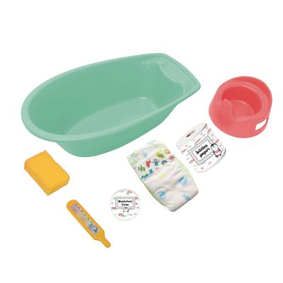 Heless Poppenbad pinguin met accessoires