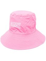 GANNI bob à logo imprimé - Rose