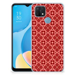 OPPO A15 TPU bumper Batik Rood