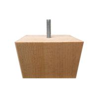 Vierkanten houten meubelpoot 6 cm (M8) - thumbnail