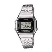 Casio LA680WEA-1EF Horloge Retro digitaal zilverkleurig-zwart - thumbnail