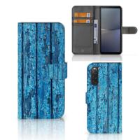 Sony Xperia 10 V | Book Style Case | Wood Blue