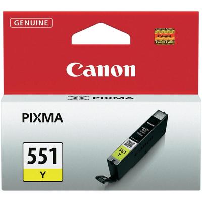 Canon inktcartridge CLI-551Y, 344 pagina&apos;s, OEM 6511B001, geel