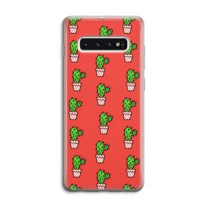 Mini cactus: Samsung Galaxy S10 4G Transparant Hoesje
