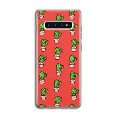Mini cactus: Samsung Galaxy S10 4G Transparant Hoesje