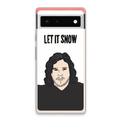 Let It Snow: Google Pixel 6 Transparant Hoesje