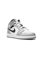 Jordan Kids "baskets mi-montantes Air Jordan 1""Light Smoke Grey""" - Blanc