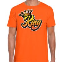 Oranje koningsdag King t-shirt voor heren