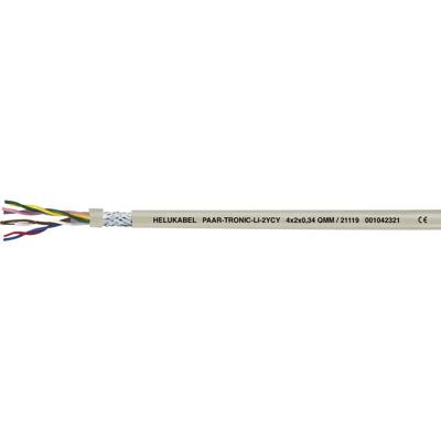 Helukabel 21114-500 Datakabel Li2YCY 8 x 2 x 0.22 mm² Grijs 500 m