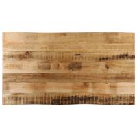Tafelblad met natuurlijke rand 100x60x2,5 cm massief mangohout